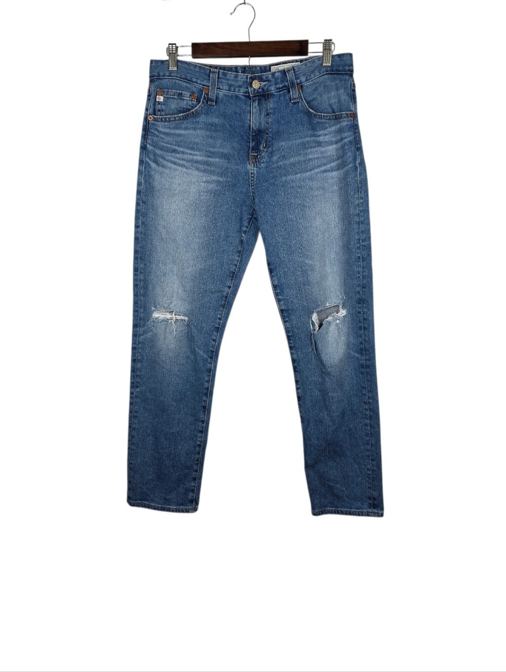 AG Adriano Goldschmied Womens Jeans 28R The Ex-Boyfriend Slouchy Slim Distressed